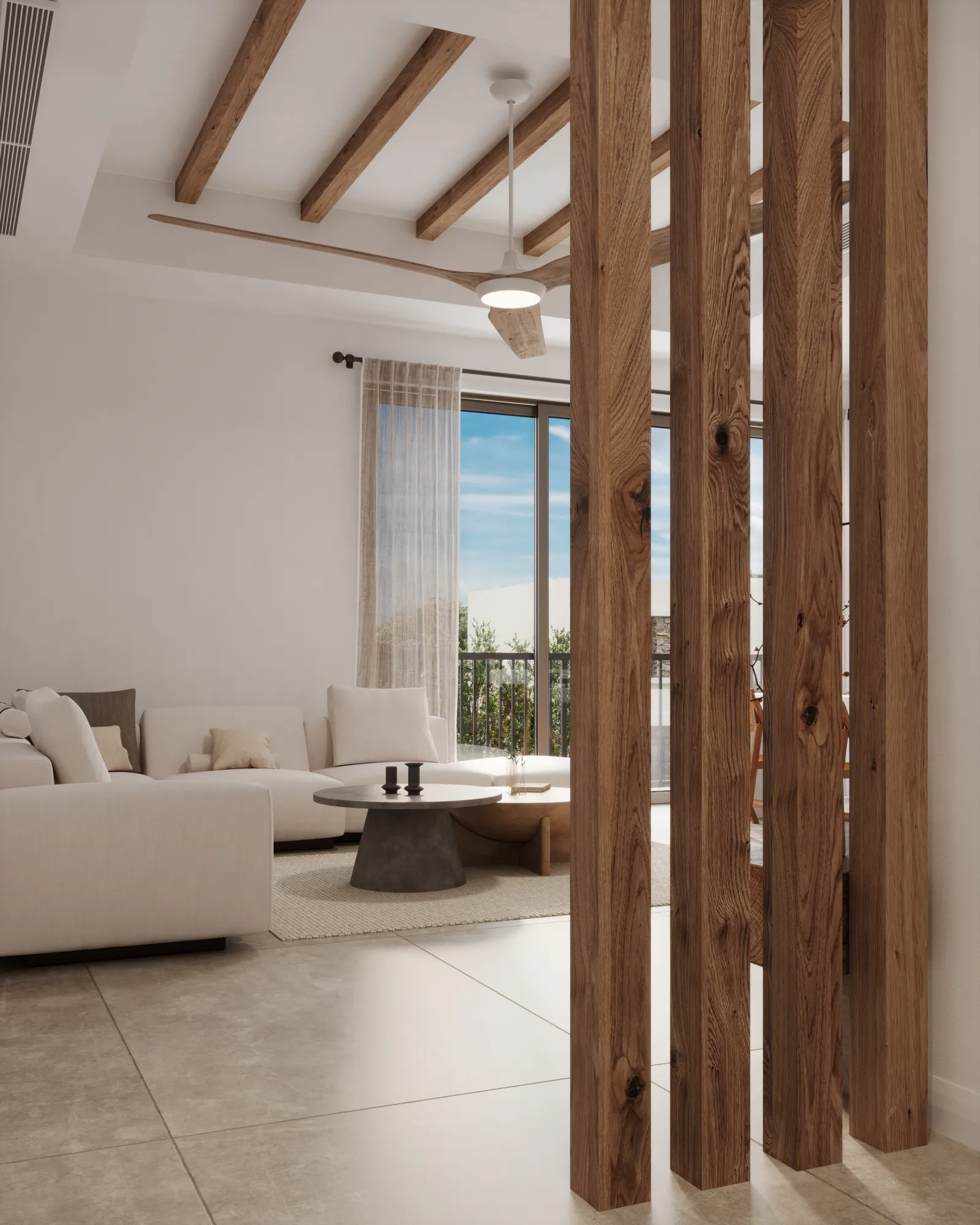 Mediterra penthouse ve apartman yaşam alanı