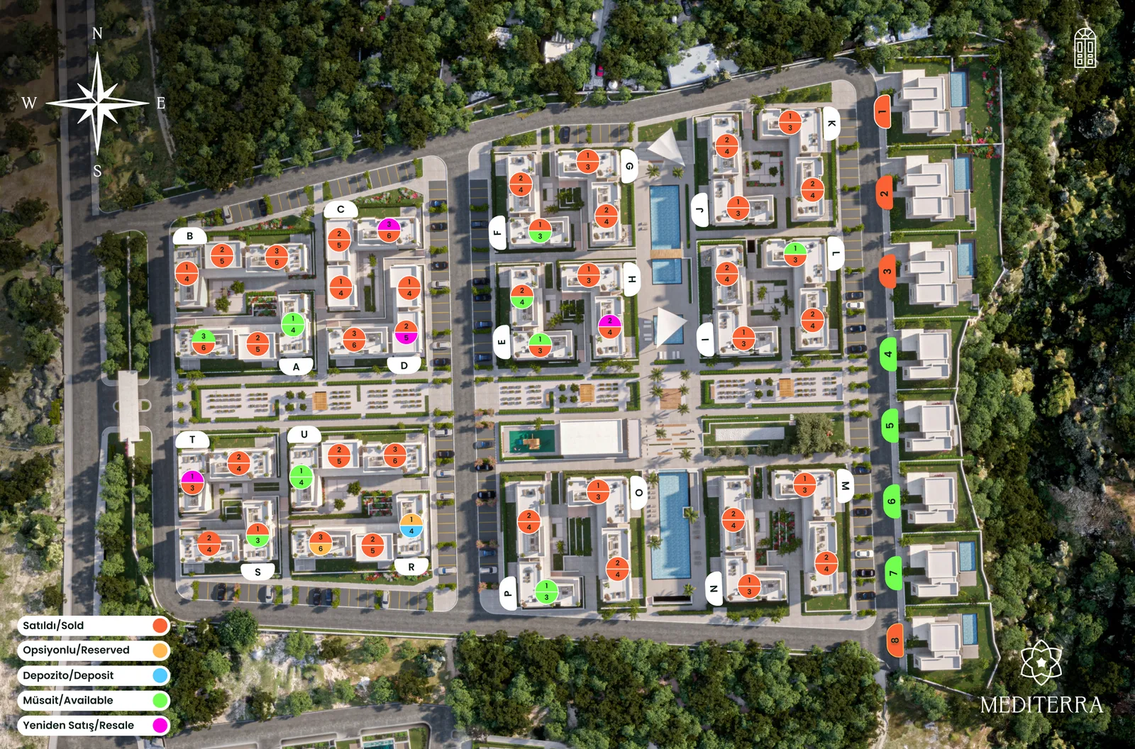 Mediterra site planı